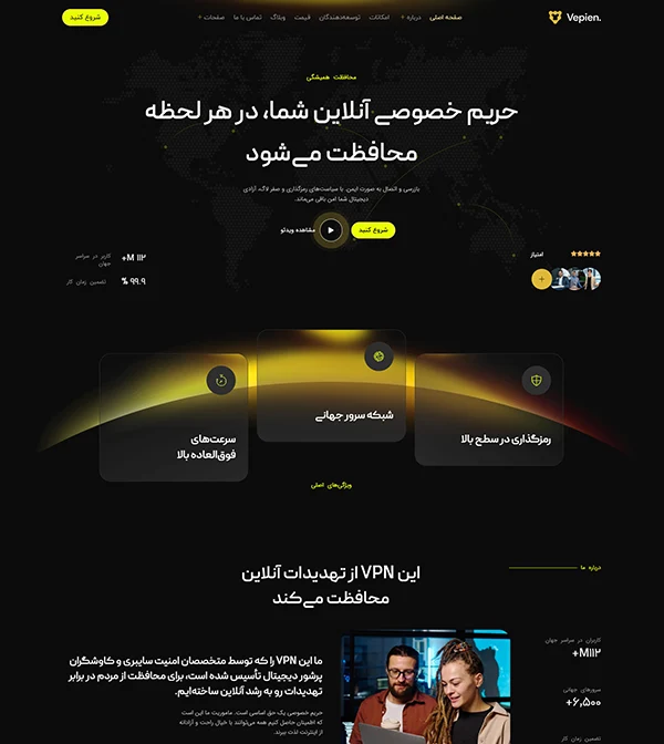 سایت آماده و کیت قالب المنتور وردپرس هوش مصنوعی نرم‌افزار و پراکسی و امنیت Vipen-کیت قالب و سایت آماده المنتوری وردپرس